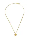 CHANEL Pre-Owned 1990-2000s CC-pendant necklace - Gold