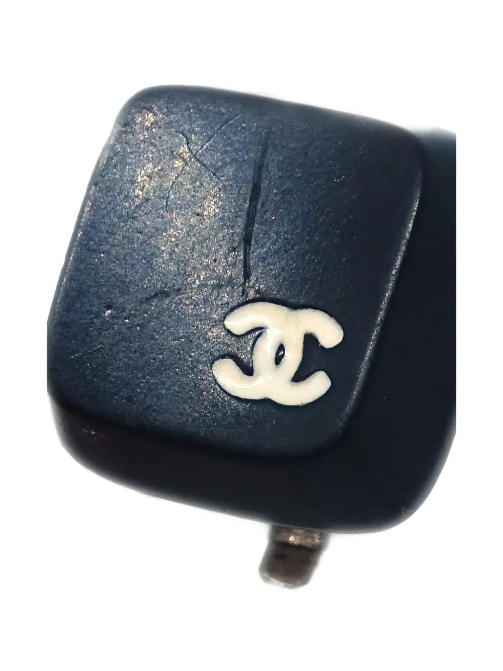 Pre-owned Chanel 2000 Square-shape Clip-on Earrings