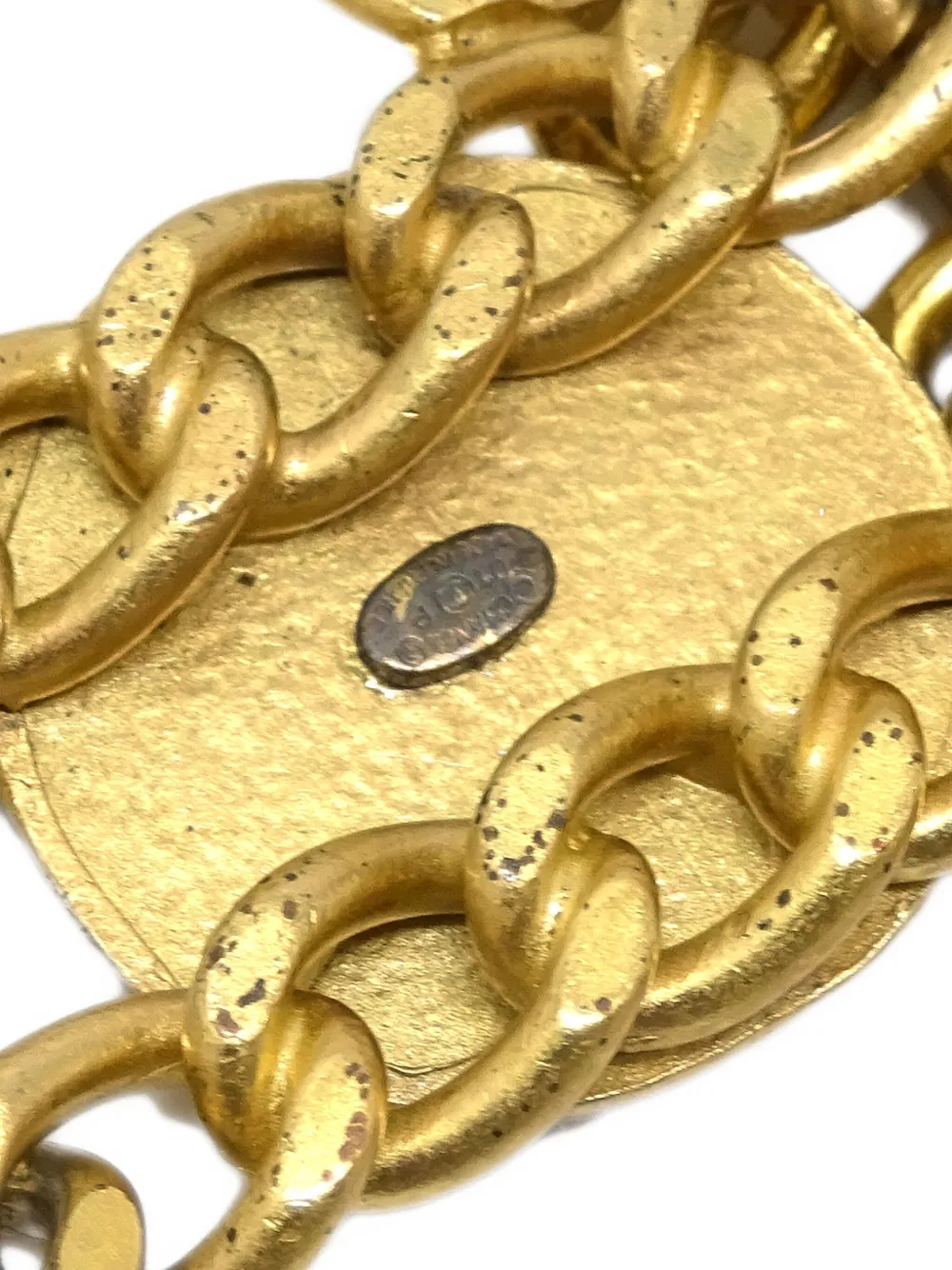 Pre-owned Chanel 2001 Star Cc Belt