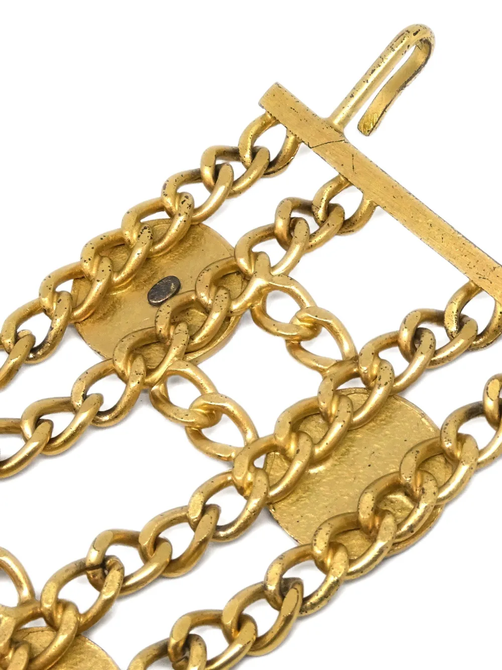 Pre-owned Chanel 2001 Star Cc Belt