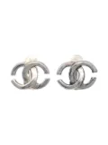 CHANEL Pre-Owned 2001 CC-logo clip-on earrings - Silver