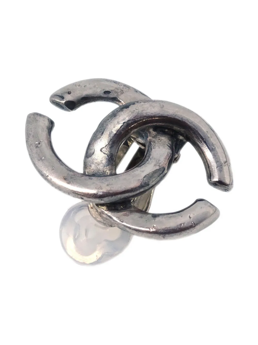 Pre-owned Chanel 2001 Cc-logo Clip-on Earrings