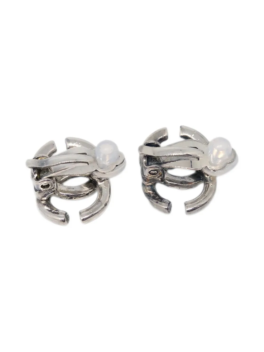 Pre-owned Chanel 2001 Cc-logo Clip-on Earrings