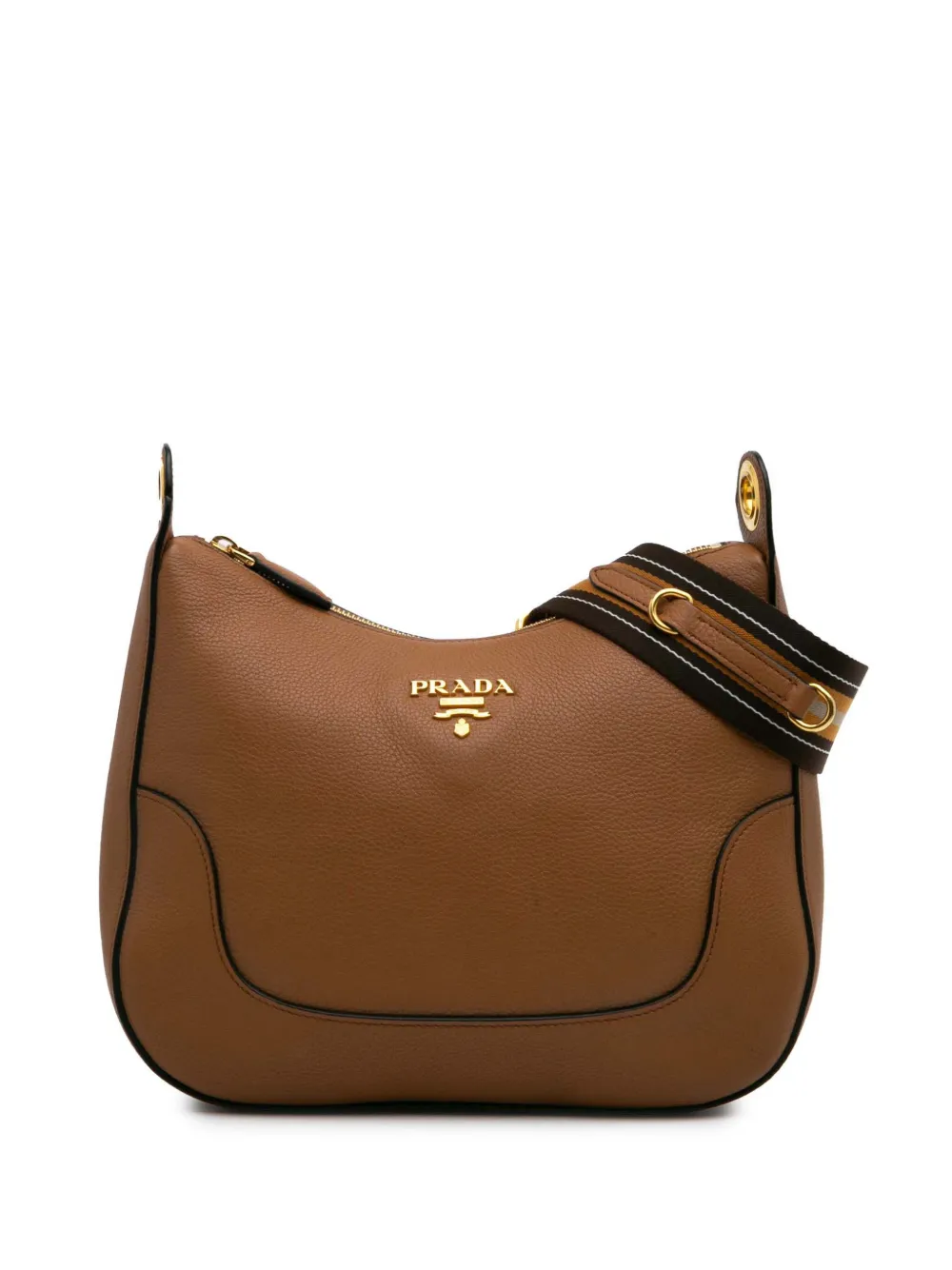 Prada Pre-Owned 2010-2024 Vitello Phenix shoulder bag - ブラウン Prada Pre-Owned 2010-2024 Vitello Phenix shoulder bag - ブラウン