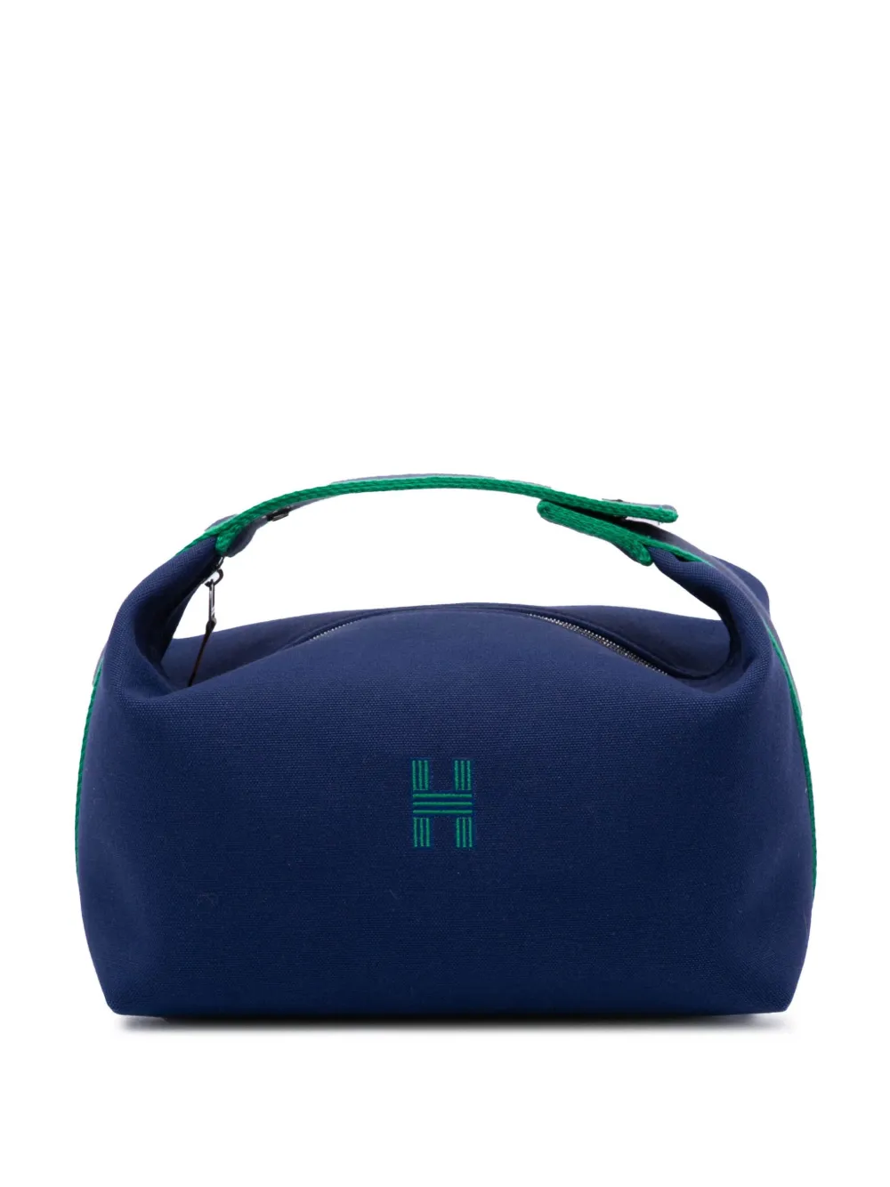 Hermès Pre-Owned 2020-2025 Large Toile Bride A Brac vanity bag - ブルー Hermès Pre-Owned 2020-2025 Large Toile Bride A Brac vanity bag - ブルー