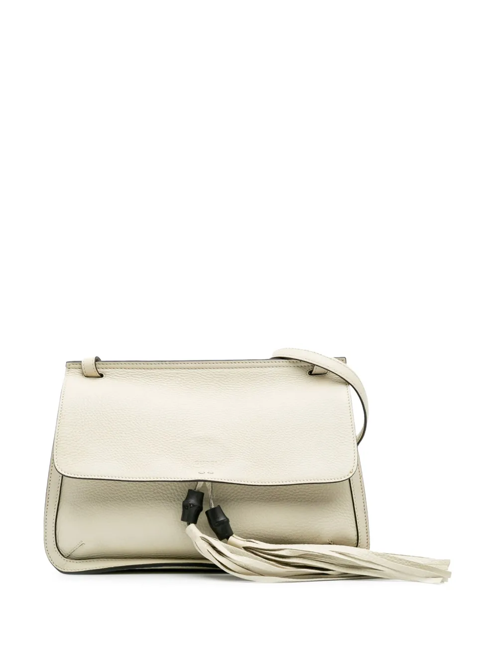 Pre-owned Gucci 2016-present Medium Leather Bamboo Daily Crossbody Bag