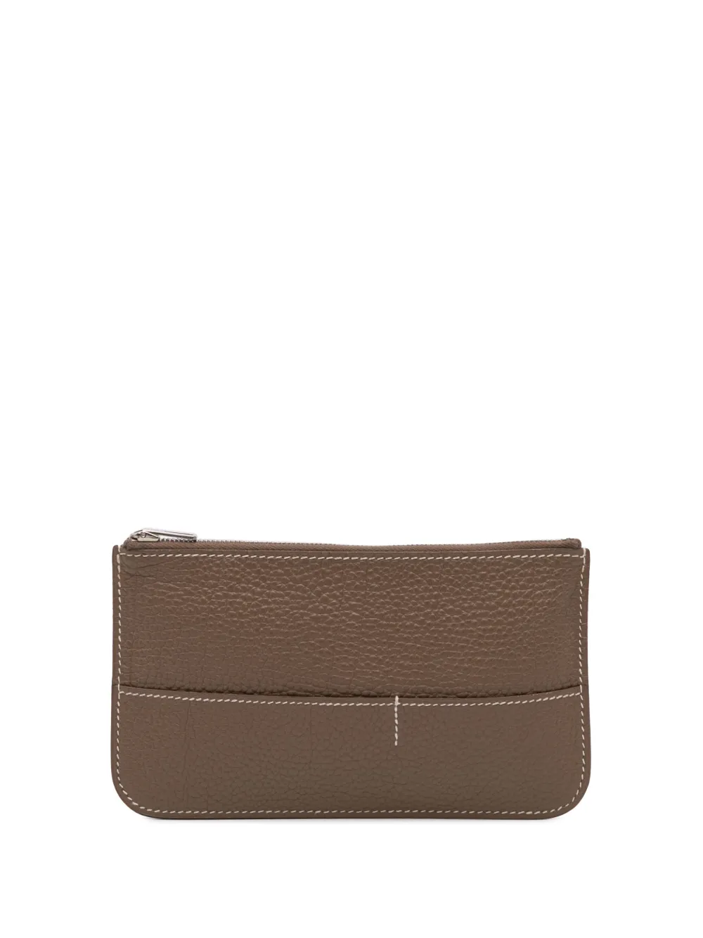 Hermès Pre-Owned 2015-2025 Togo Dogon Zip Pouch GM coin pouch - ブラウン Hermès Pre-Owned 2015-2025 Togo Dogon Zip Pouch GM coin pouch - ブラウン