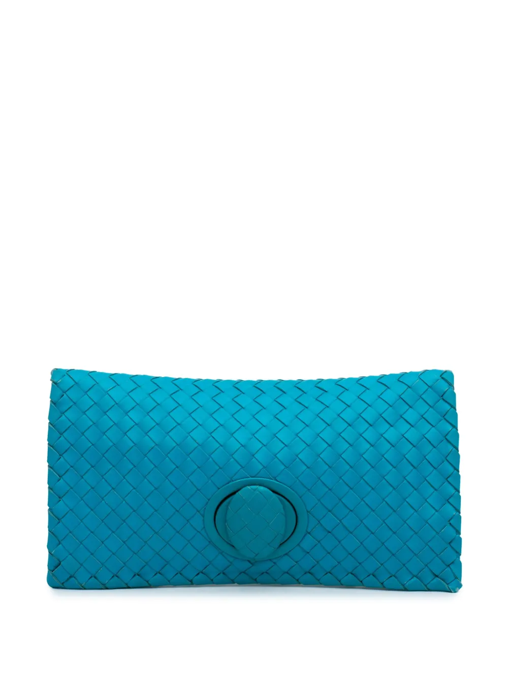 Bottega Veneta Pre-Owned 2012-2024 Nappa Intrecciato Turn Lock clutch Bottega Veneta Pre-Owned 2012-2024 Nappa Intrecciato Turn Lock clutch
