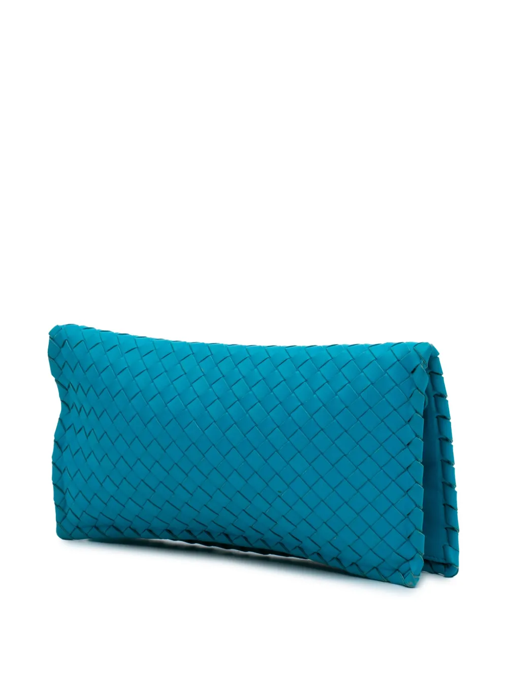 Pre-owned Bottega Veneta 2012-2024 Nappa Intrecciato Turn Lock Clutch Bag