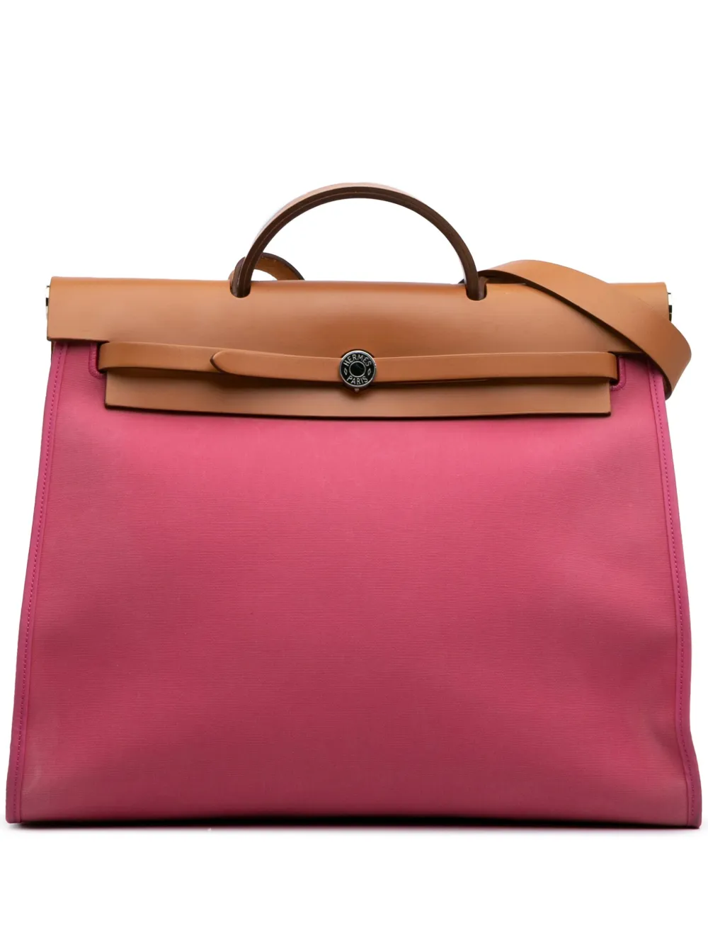 Hermès Pre-Owned 2012 Toile Herbag Zip 39 satchel - ブラウン Hermès Pre-Owned 2012 Toile Herbag Zip 39 satchel - ブラウン