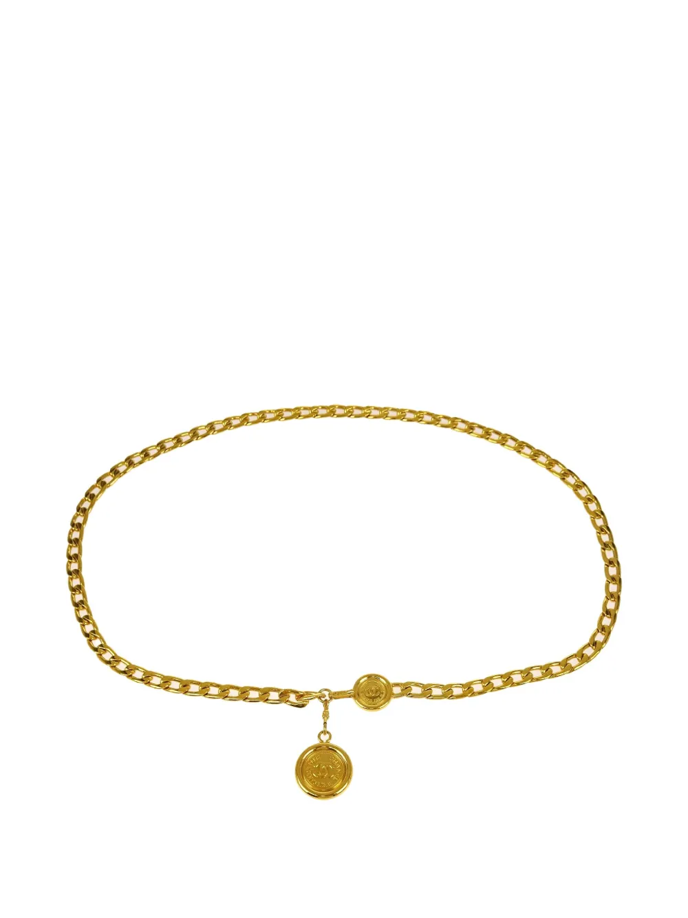 CHANEL Pre-Owned 1996 medallion chain belt | Gold | Image 1