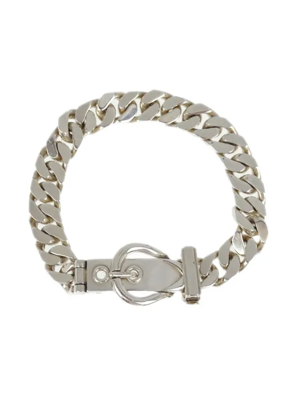 Hermès Pre-Owned 1990-2000s Boucle Sellier Bracelet | Silver