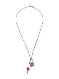 CHANEL Pre-Owned 2007 key and padlock-pendant necklace - Silver
