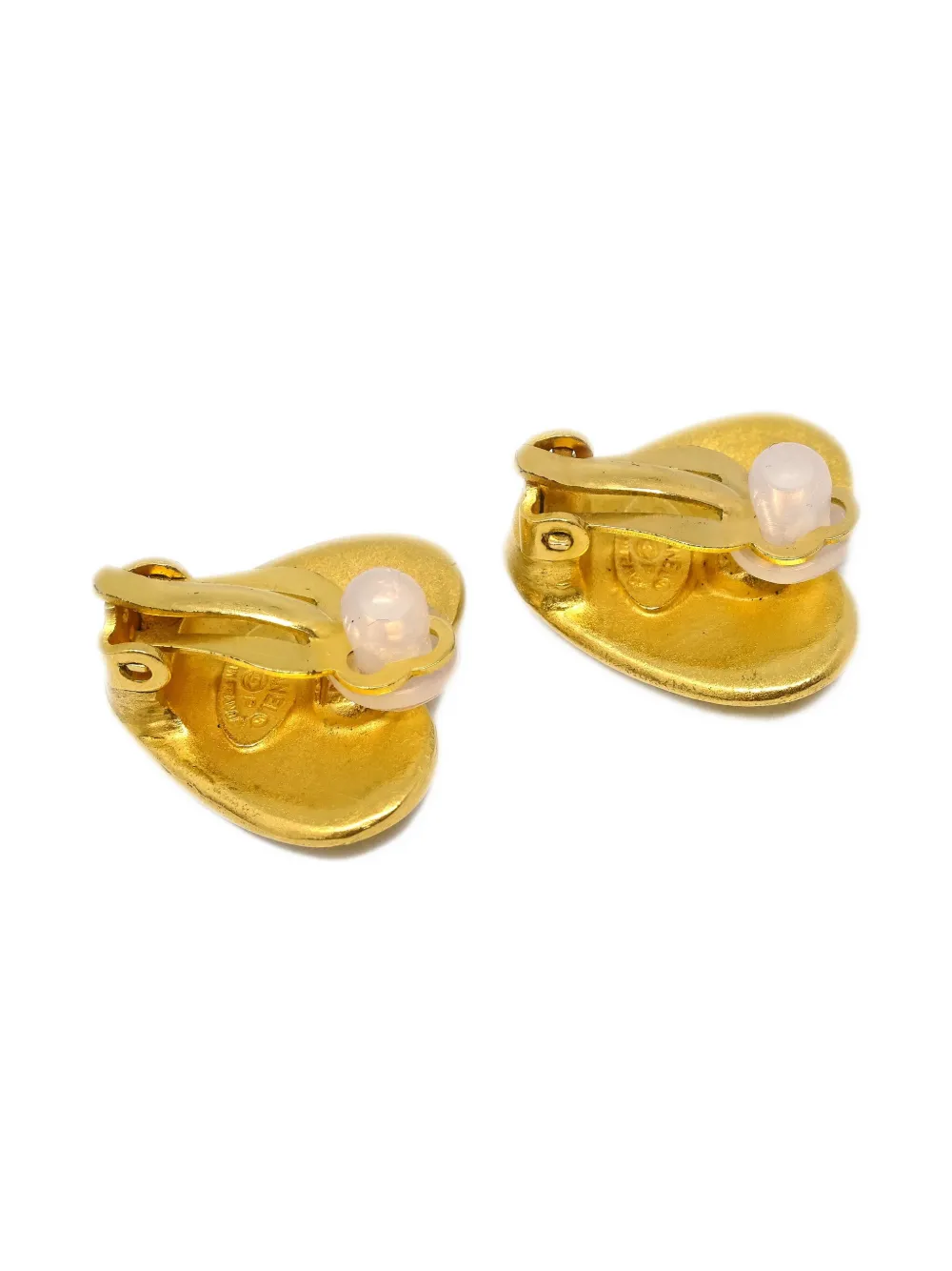 CHANEL Pre-Owned boucles d'oreilles à motif cœur (1995) | Image 2