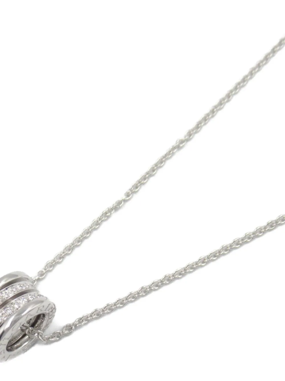 Bvlgari Pre-Owned collar B.zero1 en oro blanco de 18kt con diamante 2010 | Image 2