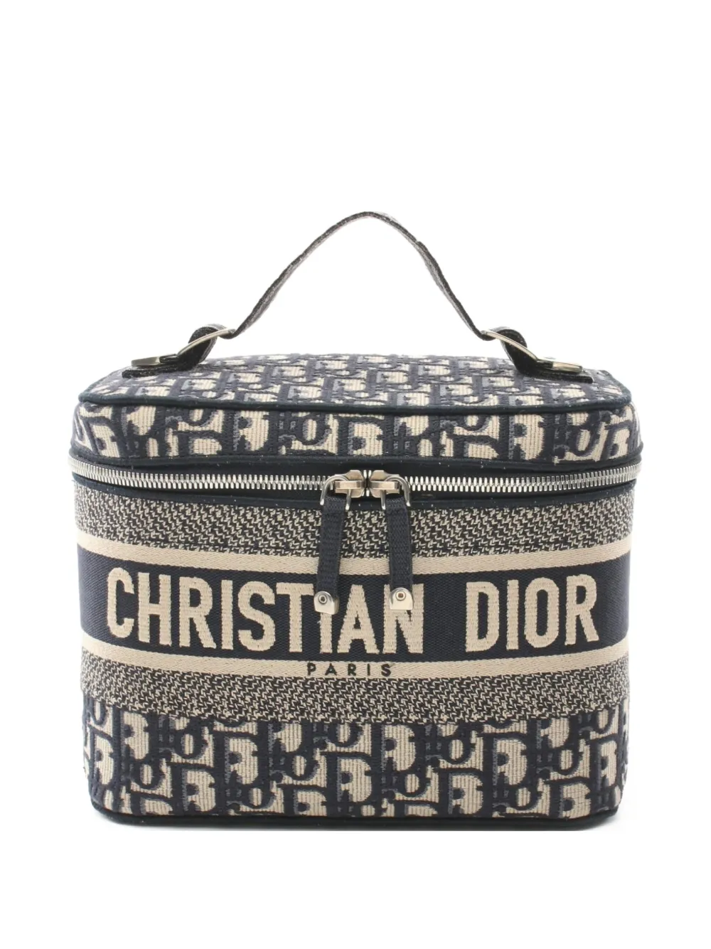 Christian Dior Pre-Owned 2010s ディオールトラベル バニティバッグ - ブルー Christian Dior Pre-Owned 2010s ディオールトラベル バニティバッグ - ブルー