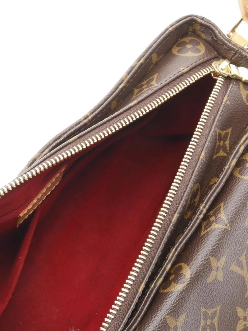 Pre-owned Louis Vuitton 2003 Viva Cité Mm Shoulder Bag In Brown