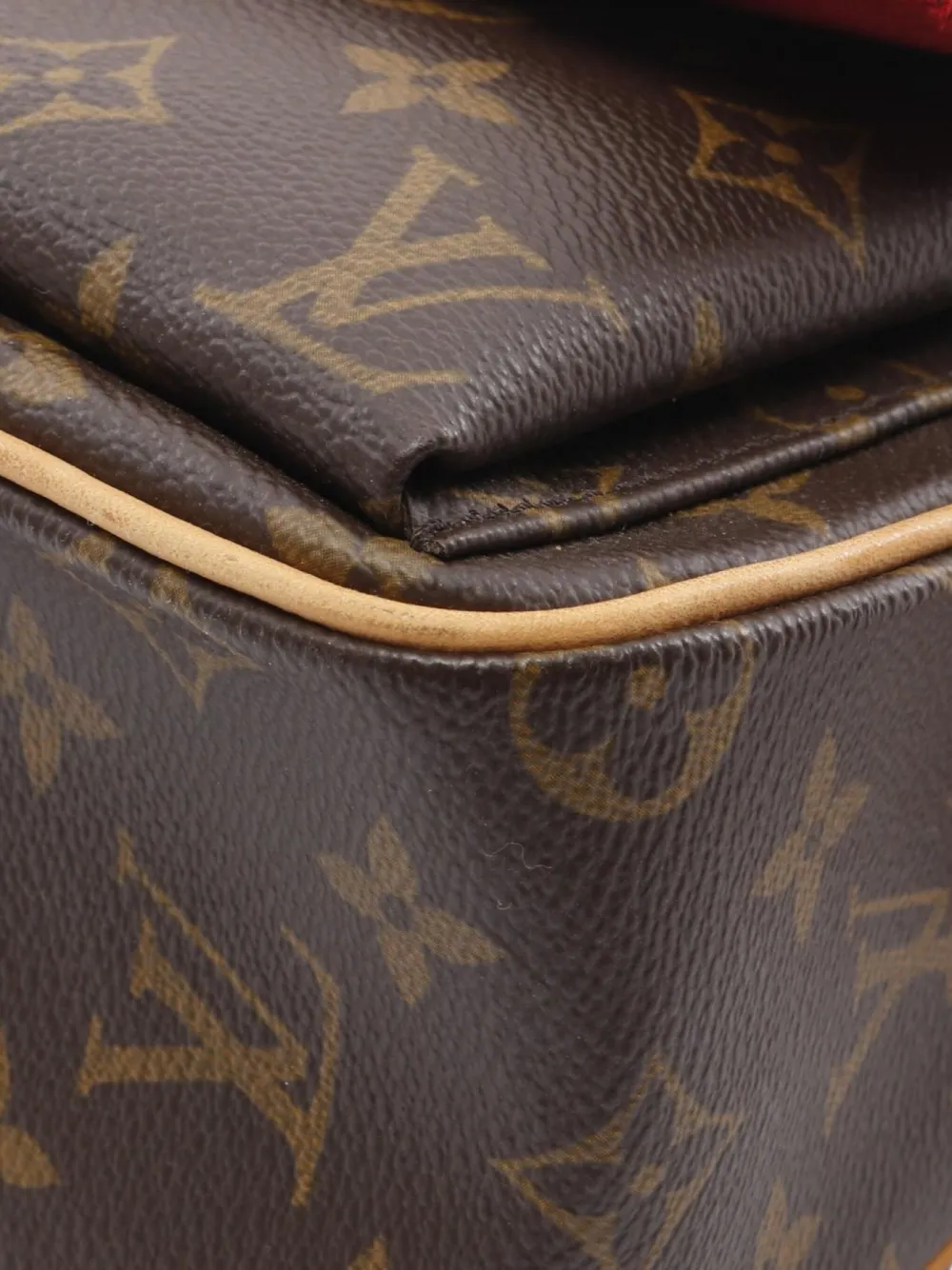 Pre-owned Louis Vuitton 2003 Viva Cité Mm Shoulder Bag In Brown