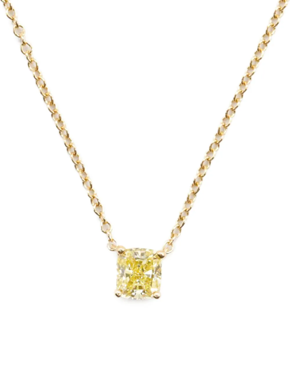 Tiffany & Co. Pre-Owned 2010s 18K yellow gold diamond pendant necklace | Gold | Image 1