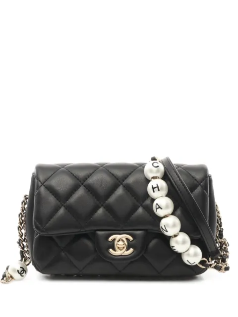 CHANEL Pre-Owned Flap Pearl liten axelväska från 2019