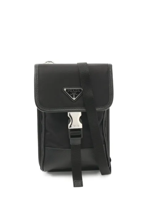Prada Pre-Owned bolsa de hombro con triángulo esmaltado 2020