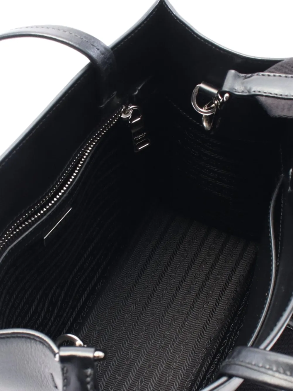 Pre-owned Prada 10's Logo Triangle Tote Bag