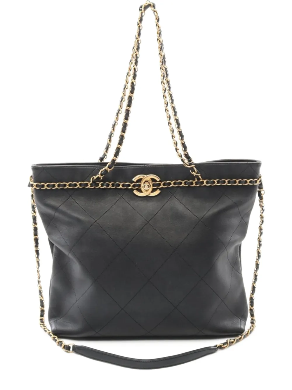 CHANEL Pre-Owned 2021-2022 CC-lock shoulder bag | Black | Image 1