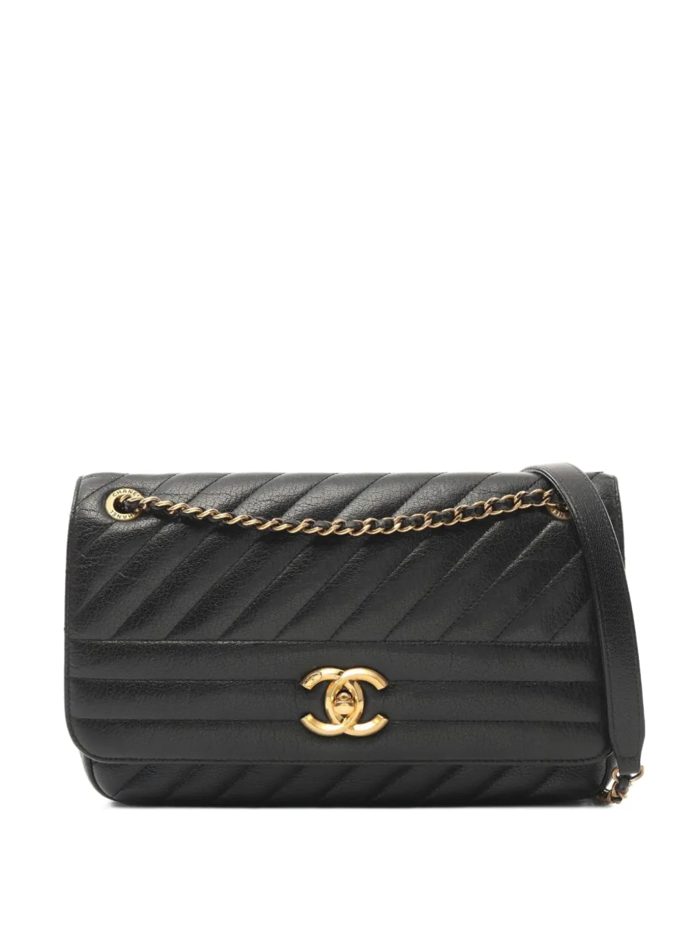 CHANEL Pre-Owned 2016-2017 キルティング ショルダーバッグ - ブラック CHANEL Pre-Owned 2016-2017 キルティング ショルダーバッグ - ブラック