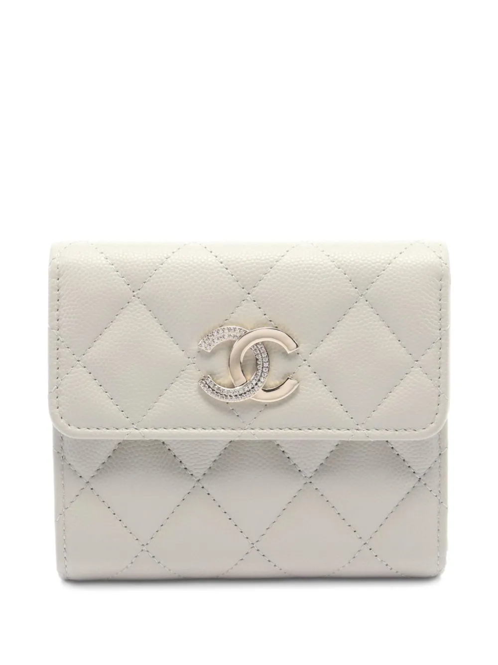 CHANEL Pre-Owned 2021 small Matelasse Flap wallet | Grey | Image 1