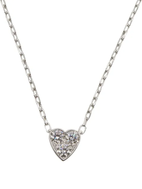 Cartier collar Mini Heart en oro blanco de 18kt con diamante 2010