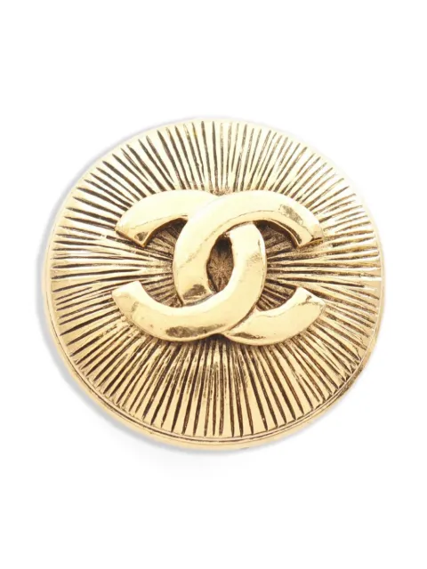 CHANEL Pre-Owned 1986-1988 interlocking CC brooch