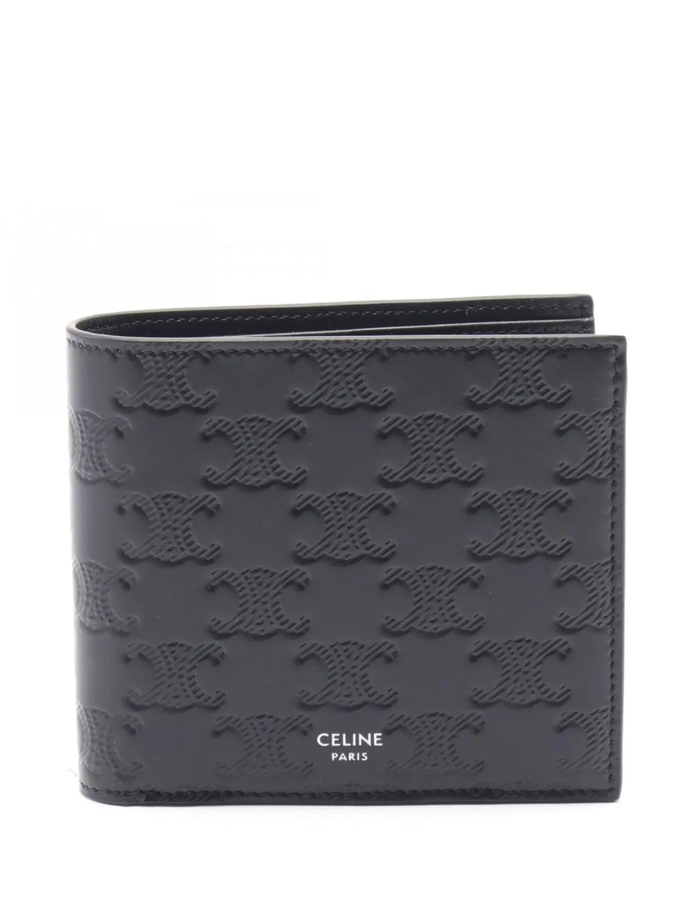 Céline Pre-Owned 20's Triomphe bi-fold wallet | Black | Image 1