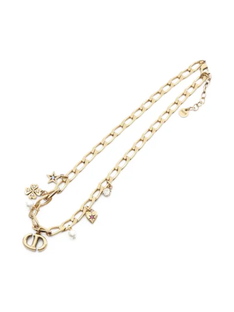 Christian Dior Pre-Owned collier à breloque logo (années 2010)