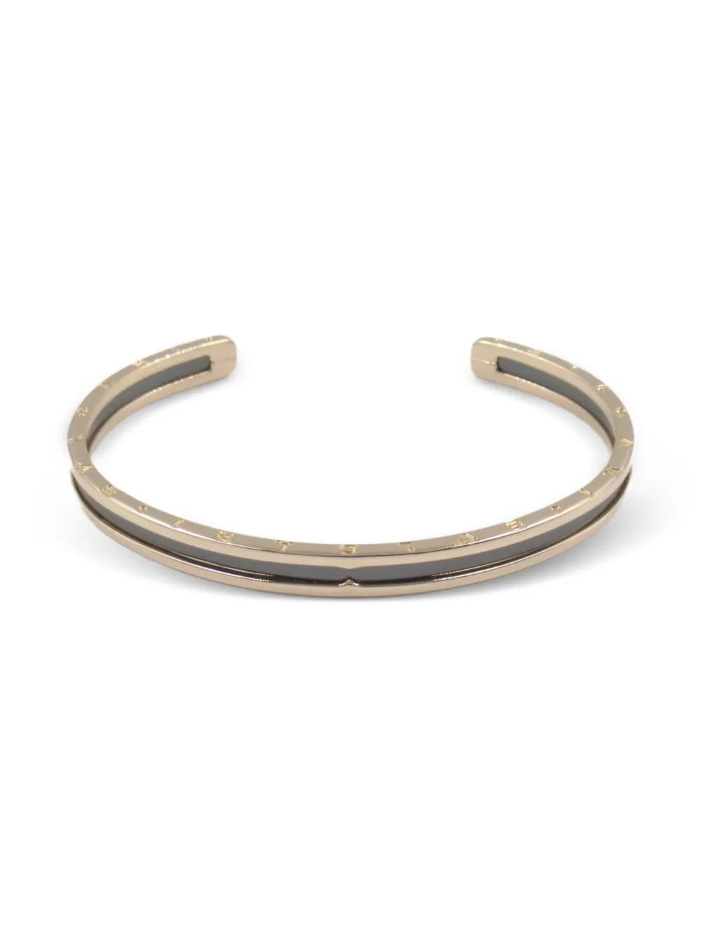 Pre-owned Bvlgari 2010s 18k Rose Gold B.zero1 Cuff