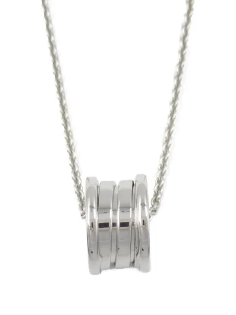 Bvlgari Pre-Owned 2010s 18K white gold B-zero1 necklace