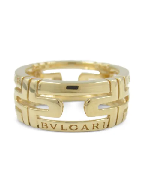 Bvlgari Pre-Owned 2010s 18K yellow gold Parentesi ring