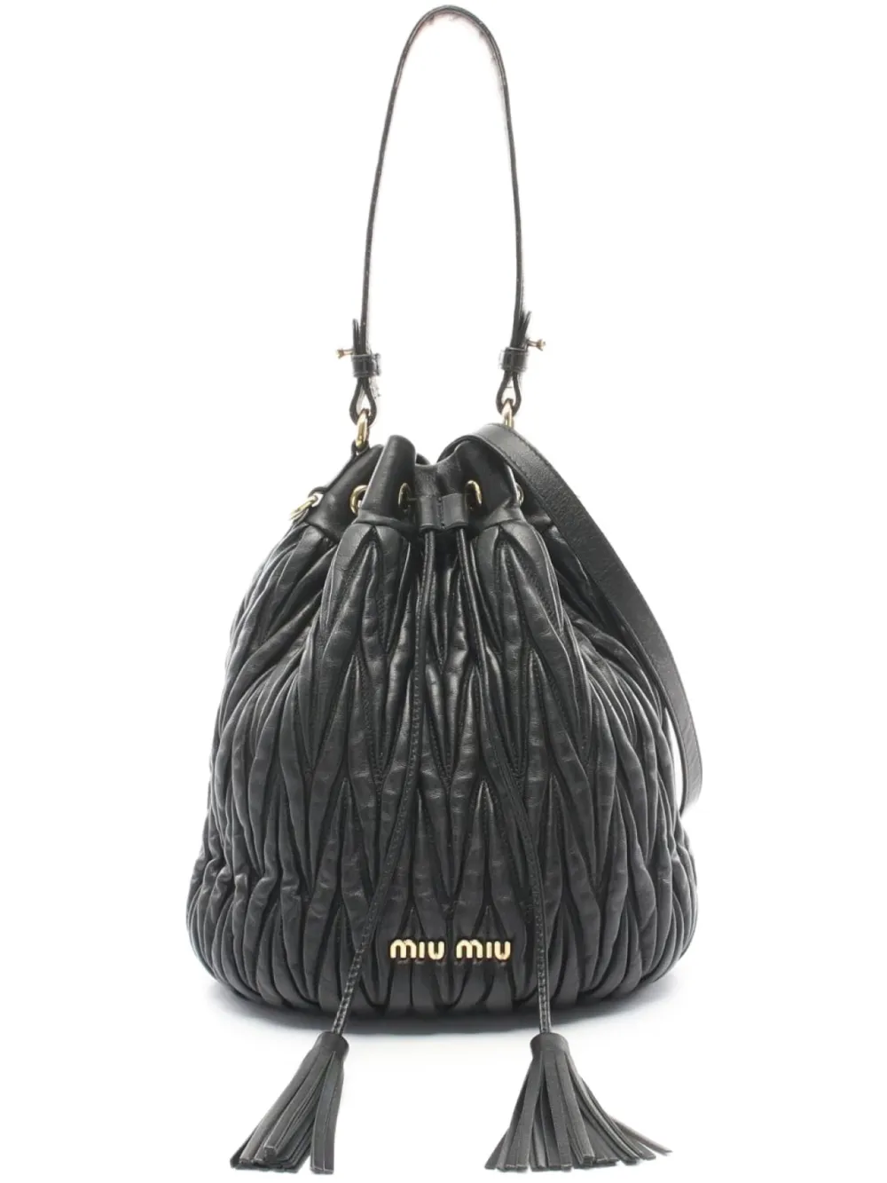 Miu Miu Pre-Owned 2000s matelassé tote bag | Black | Image 1