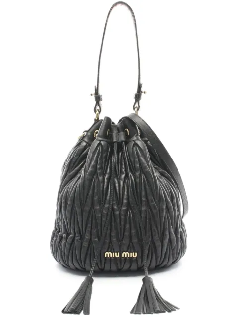 Miu Miu Pre-Owned 2000s matelassé tote bag