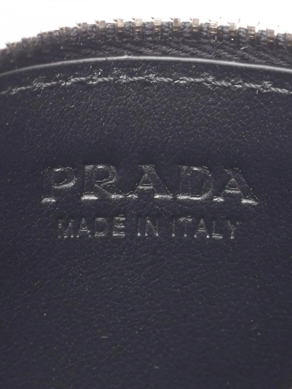 Pre-owned Prada 2020s Triangle-logo Coin Purse In Black