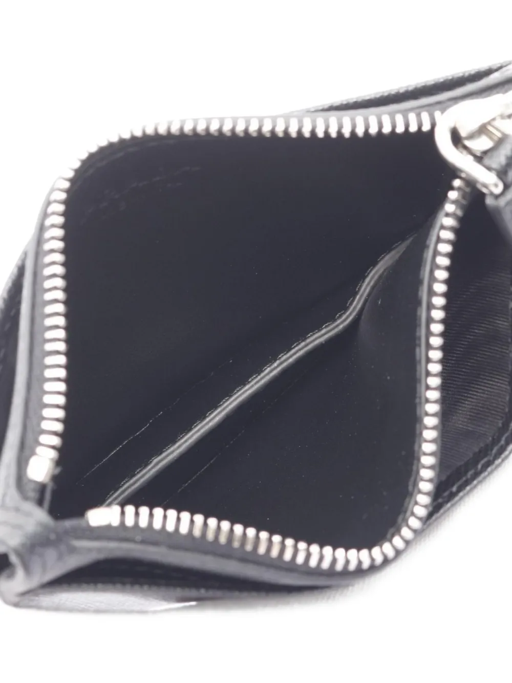 Pre-owned Prada 2020s Triangle-logo Coin Purse In Black