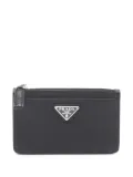 Prada Pre-Owned 2020s triangle-logo coin purse - Black