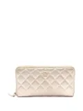 CHANEL Pre-Owned 2014 diamond-quilted long wallet - Gold