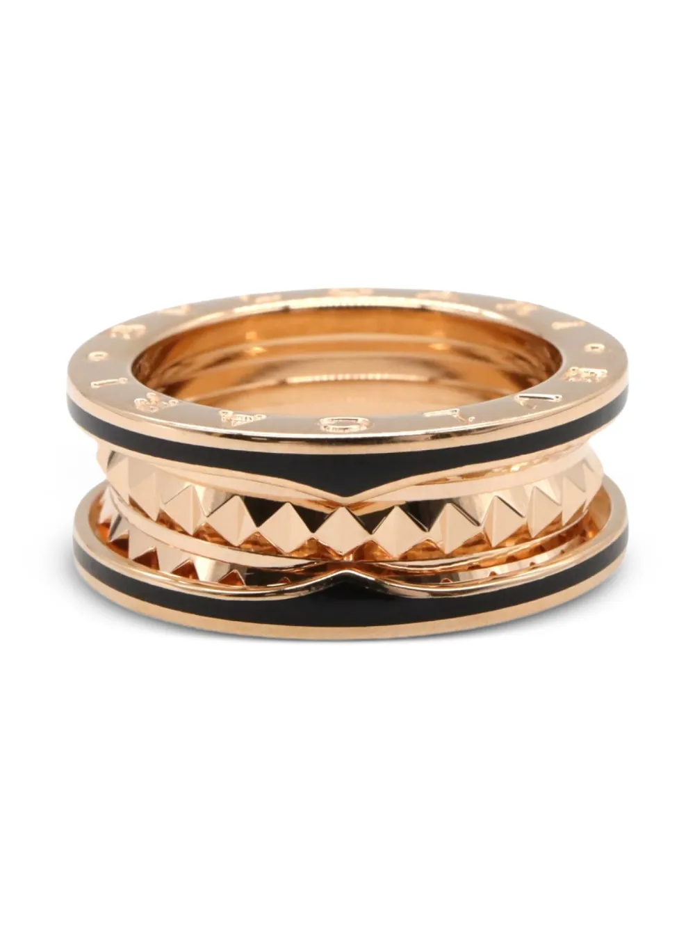 Bvlgari Pre-Owned anillo B.zero1 Lock en oro rosa de 18kt 2010 | dorado | Image 1