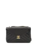 CHANEL Pre-Owned 2015-2016 V-stitch crossbody bag - Black