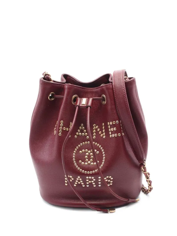 CHANEL Pre-Owned Borsa a Spalla Deauville 2019 Rosso FARFETCH IT