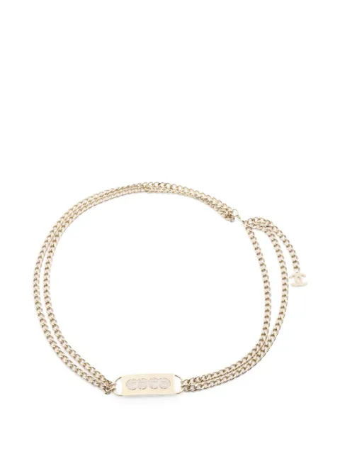 CHANEL Pre-Owned cinturón Coco Chain 1986-1988