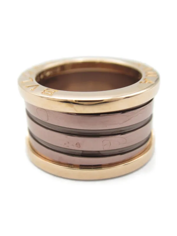 Bvlgari Pre-Owned 10's 18kt Rose Gold B-zero1 Roma Ring Gold