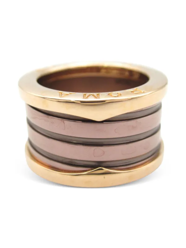 Bvlgari Pre-Owned 10's 18kt Rose Gold B-zero1 Roma Ring Gold