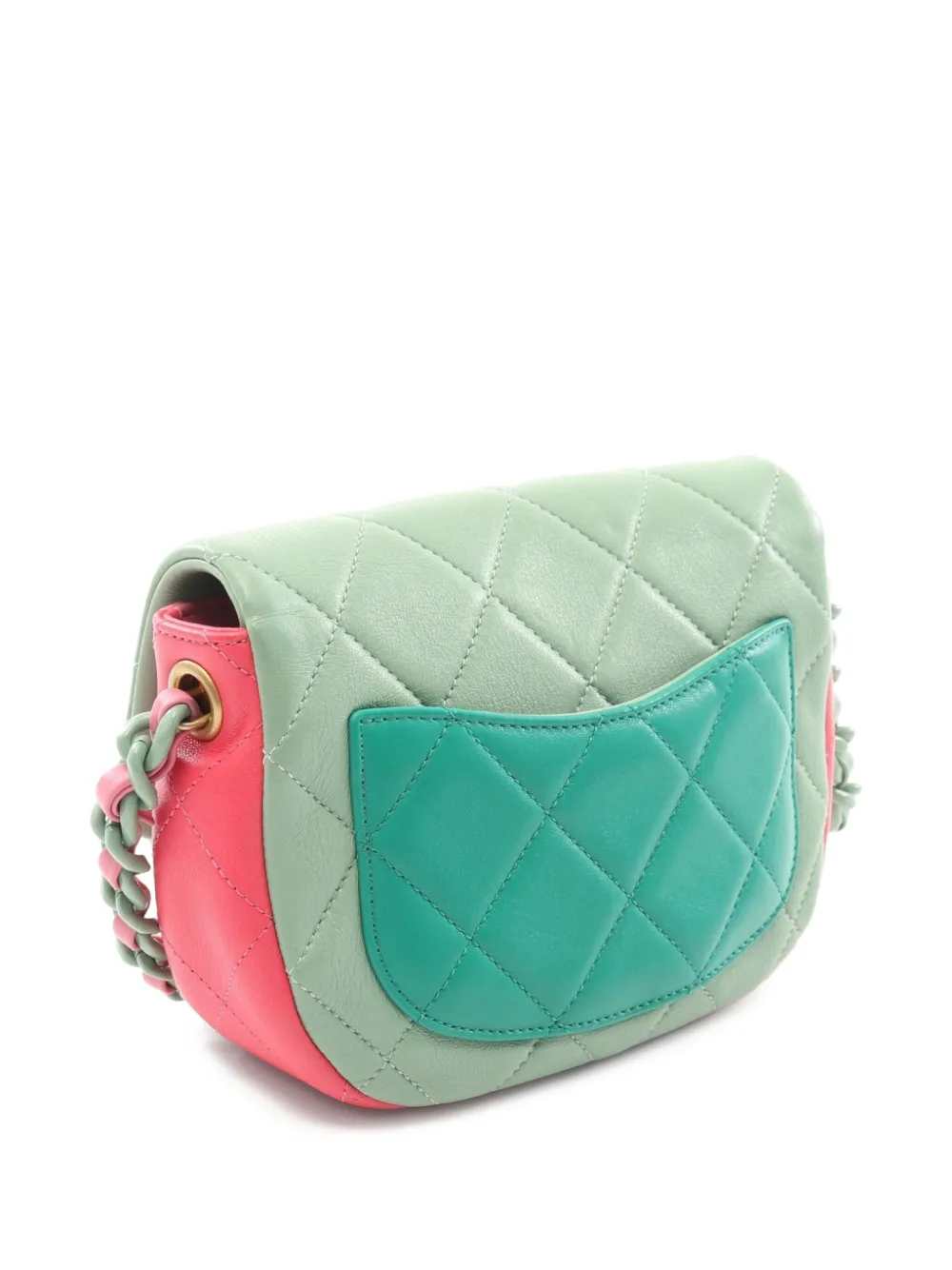 CHANEL Pre-Owned bolsa mini con diseño color block 2021 | Bolsas mini | Image 2