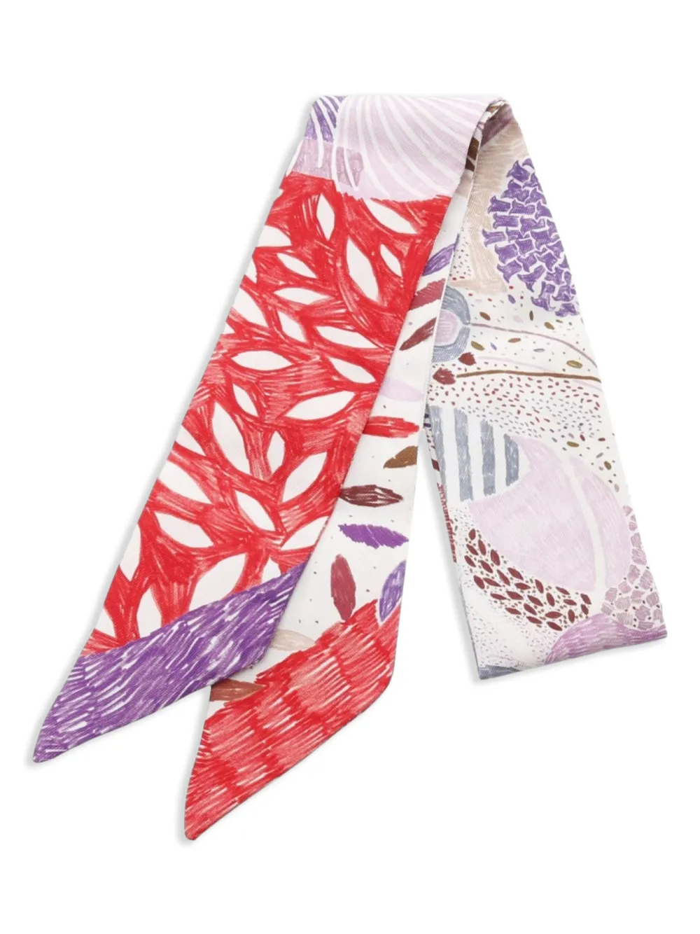 Hermès Pre-Owned mascada Chacun Fait Son Nid 2010 | morado | Image 1